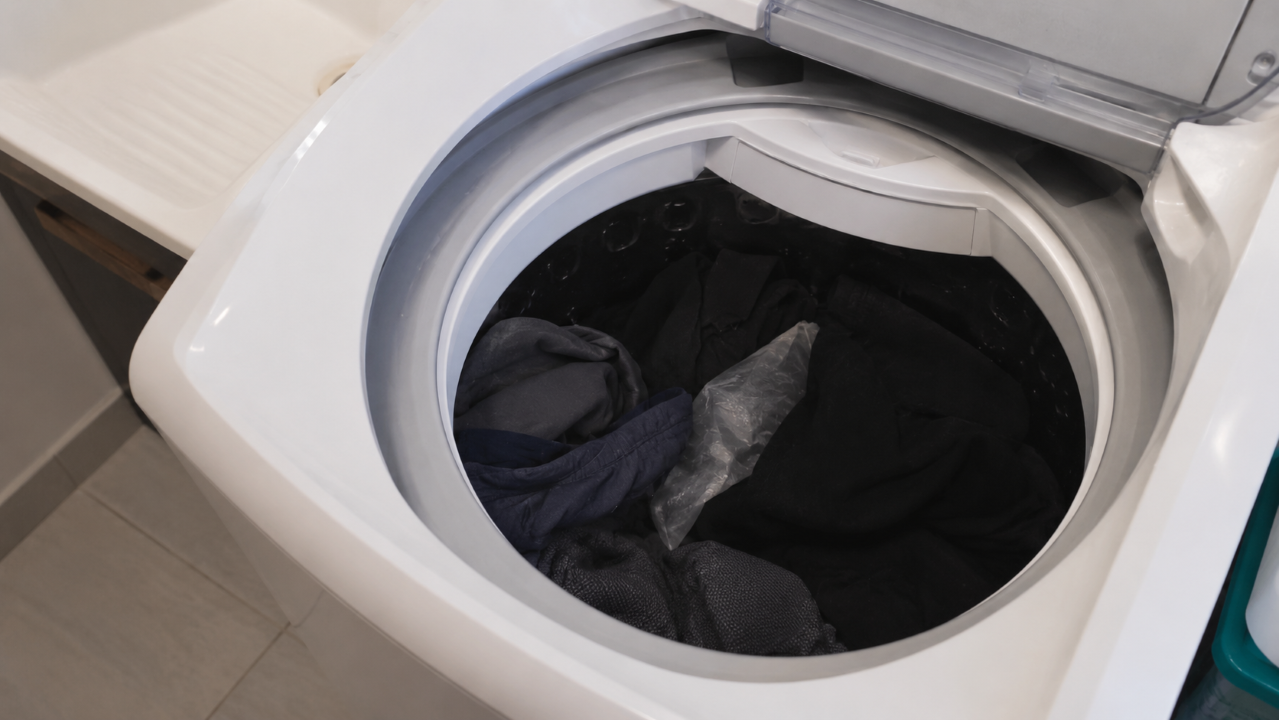 O truque do saco plástico na máquina de lavar que pouca gente entende e pode salvar suas roupas