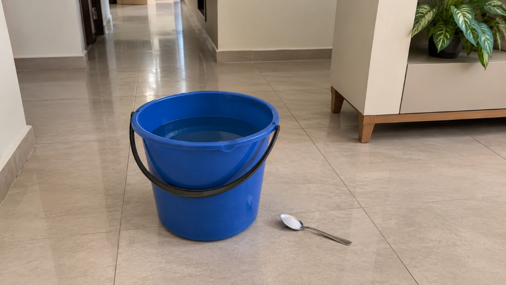 O truque barato para deixar o piso mais fresco sem exagerar nos produtos de limpeza