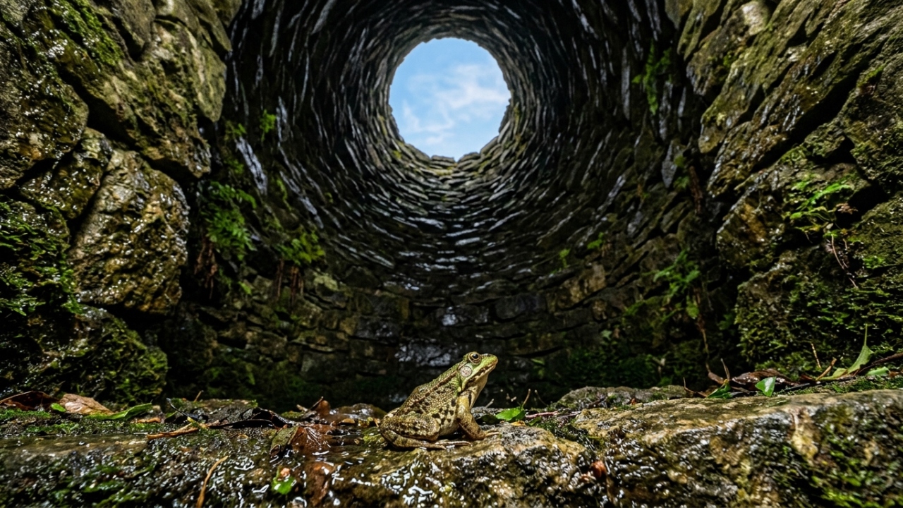 Provérbio japonês do dia: "Um sapo do poço não sabe nada do grande oceano." Uma reflexão sobre os limites da nossa visão