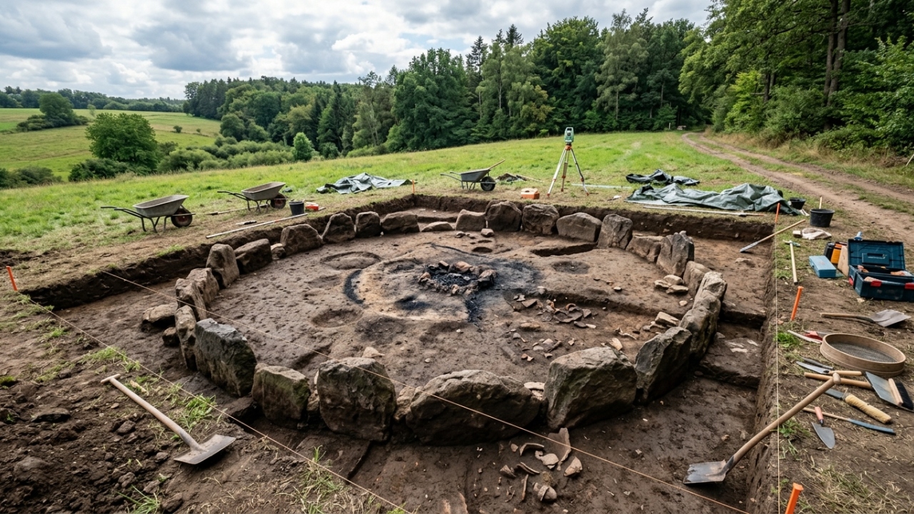Uma grande descoberta na Alemanha. Encontraram vestígios de um antigo ritual