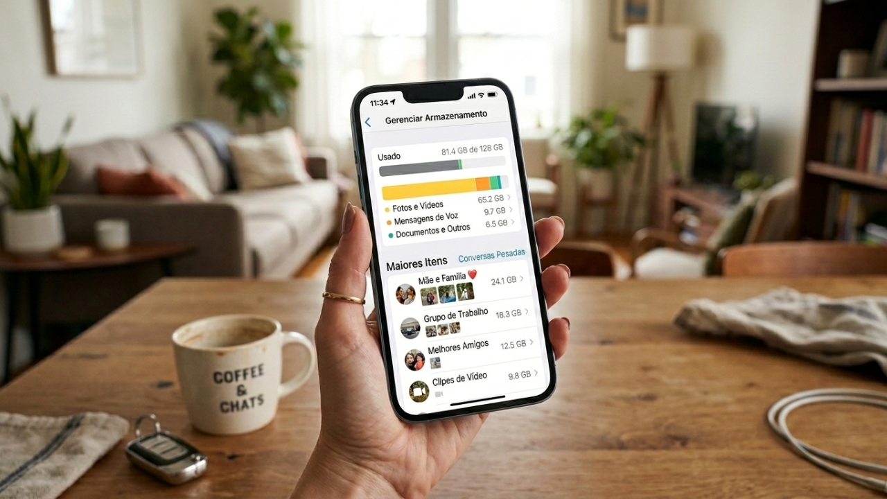 Esta configuração do WhatsApp pode estar fazendo o aplicativo ocupar espaço demais no celular