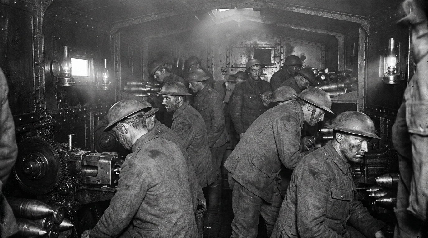 O gigante de guerra que transportava 30 soldados e enfrentava o maior desafio da Primeira Guerra