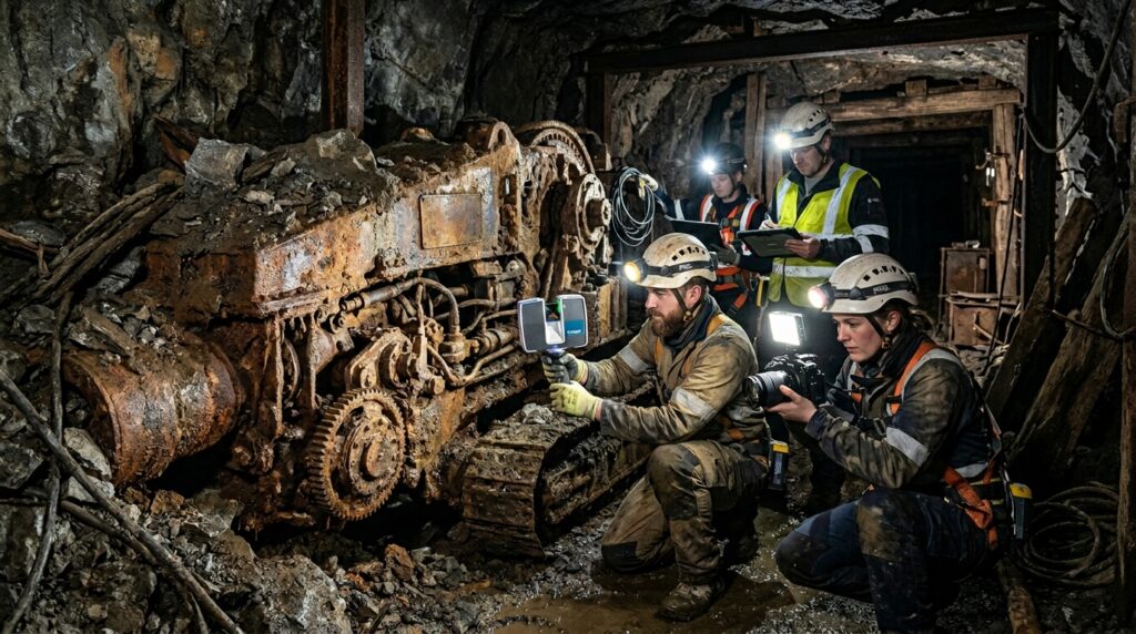 Máquina de mineração esquecida no subsolo é encontrada e revela um capítulo perdido da história