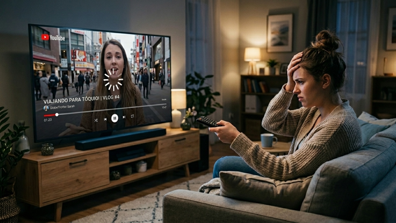 Sua Smart TV travando? O ajuste simples no Wi-Fi que acelera Netflix e YouTube na hora