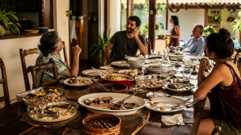 Momentos do passado que aquecem o coração e lembram almoços demorados em família em muitos lares