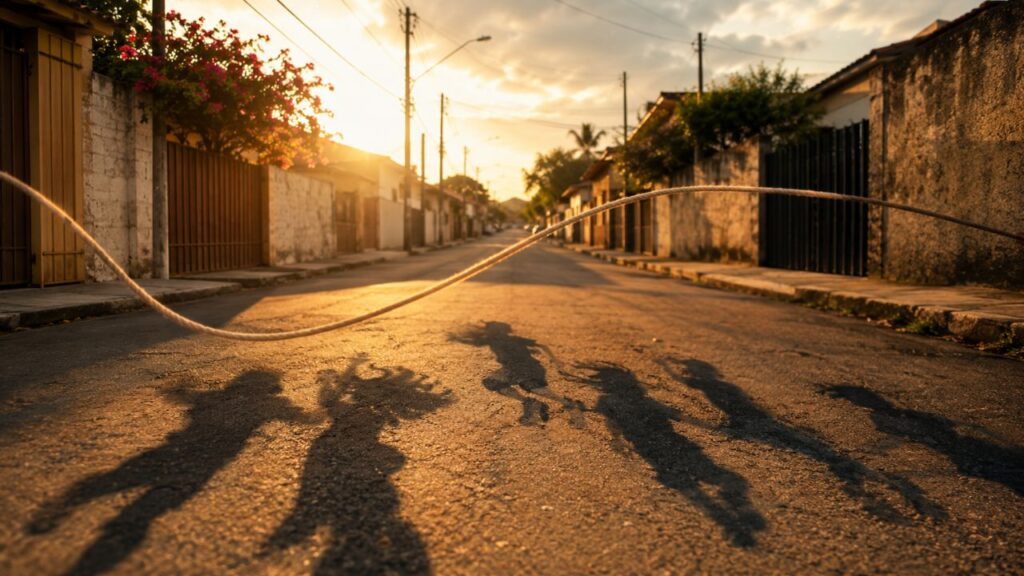 Diversões que reuniam irmãos, primos e amigos nas tardes simples de pular corda em grupo