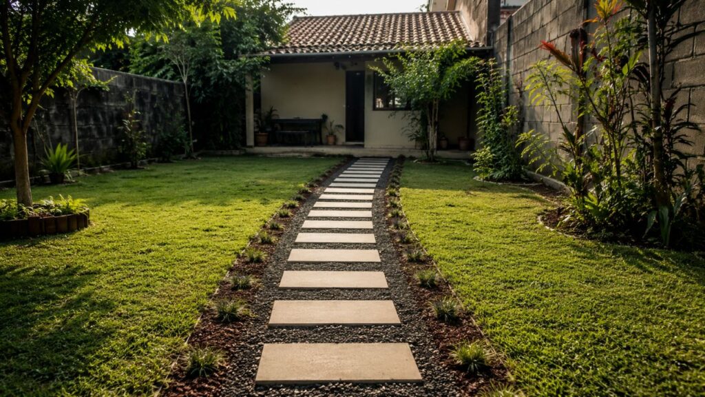 Como fazer um caminho de pedras no jardim e deixar o quintal bonito sem obra pesada demais em casa