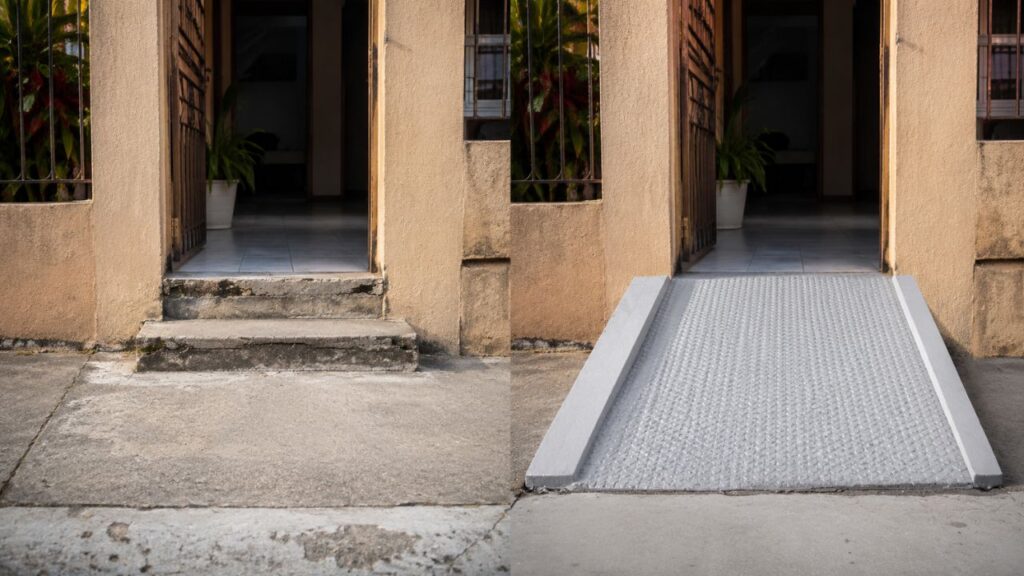 Como fazer uma rampa simples na entrada de casa e melhorar o acesso sem obra complicada demais