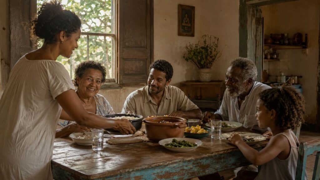 Como era a vida antes de tudo ser corrido e o almoço sem pressa marcava a infância