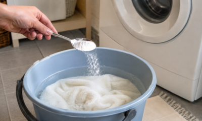 Adicione 1 colher de sopa deste ingrediente à água de molho: suas toalhas manchadas ficarão como novas, sem esfregar