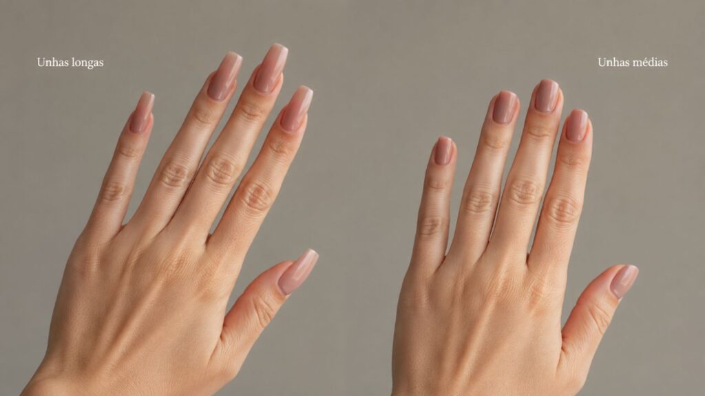 Unhas curtas ou longas? O formato que pode deixar as mãos visualmente mais jovens