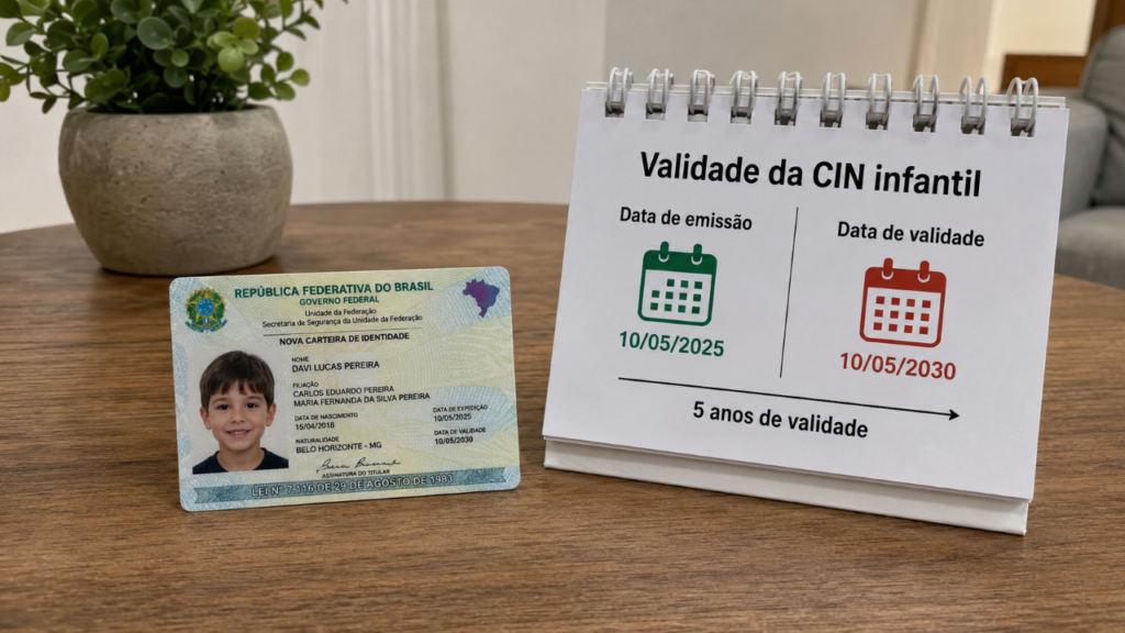 A CIN tem validade diferente conforme a idade, e esse detalhe pode pegar muita família desprevenida