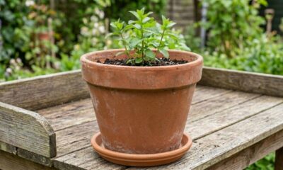 Antes de plantar hortelã, prepare o vaso deste jeito para evitar raízes sufocadas, excesso de água e crescimento fora de controle