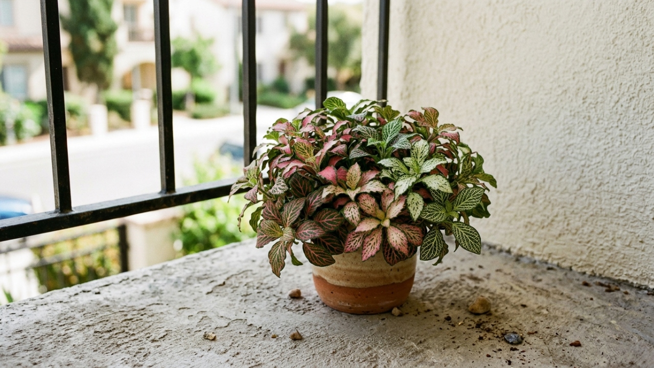 A planta perfeita para varandas pequenas que mistura folhas verdes, rosas e brancas e deixa o vaso com aparência de jardim colorido