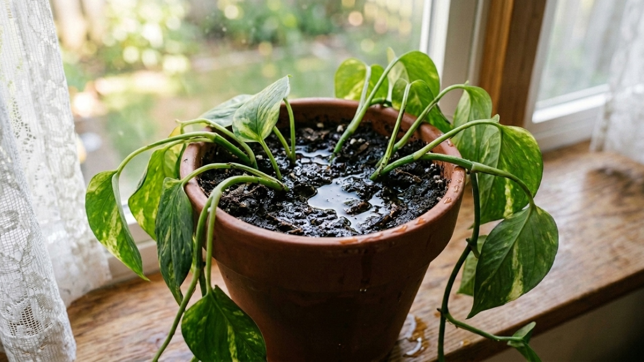 Se a água no vaso está demorando para sumir, a sua planta pode estar correndo perigo de morte