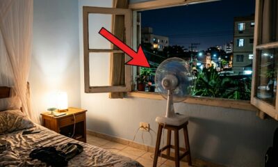 Qual a melhor maneira de refrescar um apartamento durante a noite? Aponte o ventilador para fora da janela e deixe a física fazer o seu trabalho