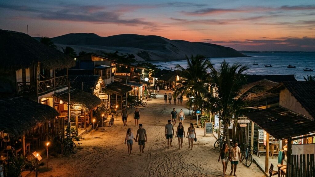 A vila do Ceará sem asfalto, onde carros não entram e o pôr do sol atrai milhares de turistas