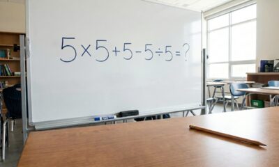 Quase todo mundo erra este desafio com 5 × 5 + 5 - 5 ÷ 5 na primeira tentativa
