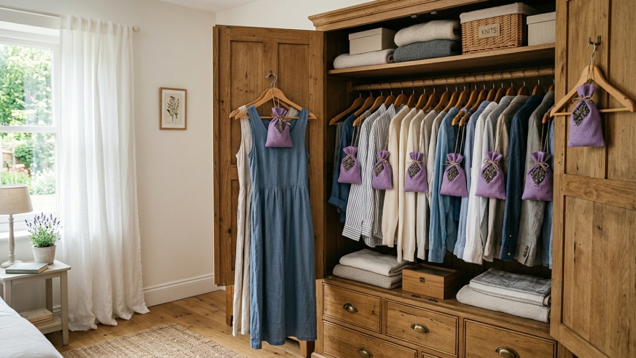 Sachês de lavanda pendurados no guarda-roupa: para que servem e por que são recomendados