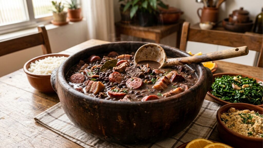 Segundo cozinheiros profissionais, feijoada equilibrada não é só mistura de carnes; é técnica, tempo e combinação certa de temperos