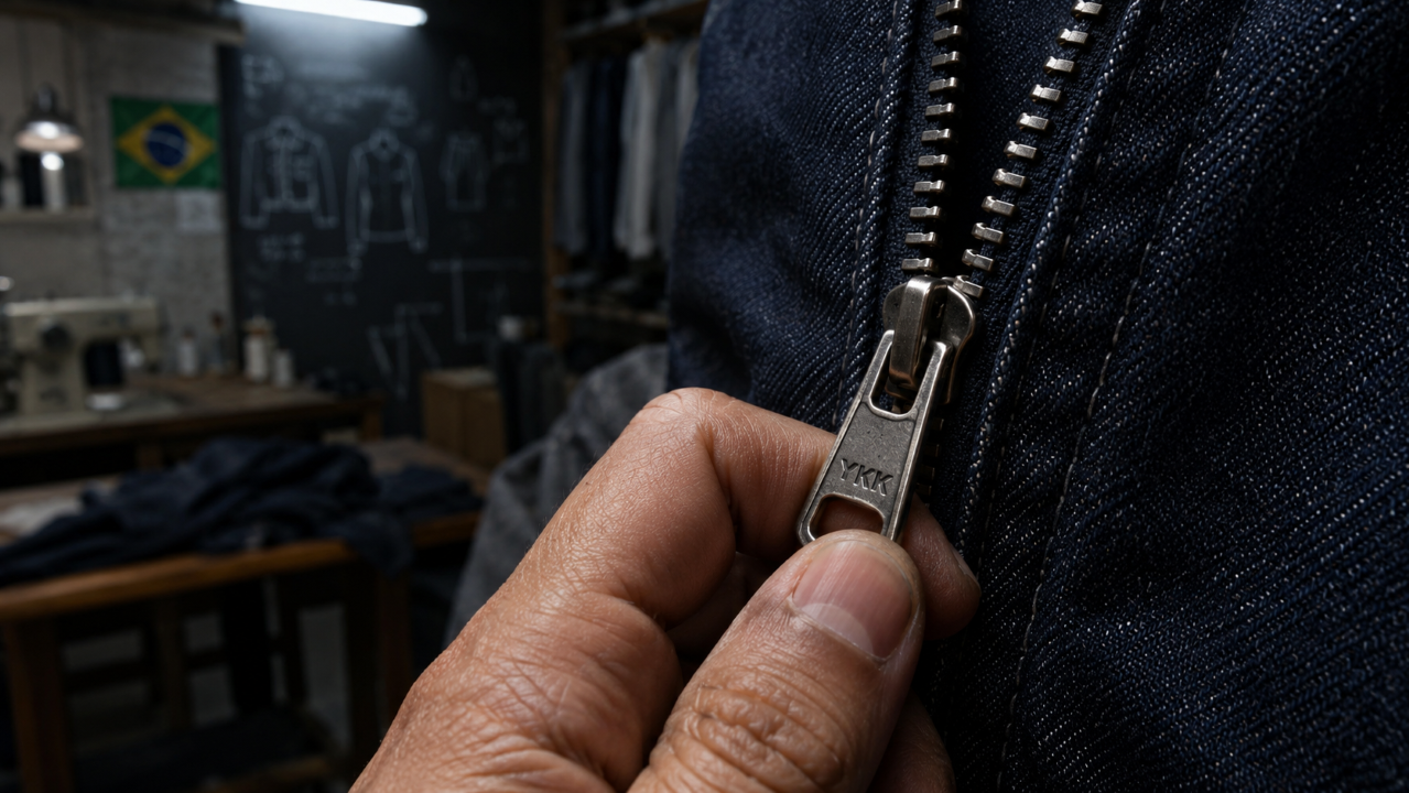 O que significa YKK no zíper das roupas e por que essas letras aparecem em quase tudo que você veste
