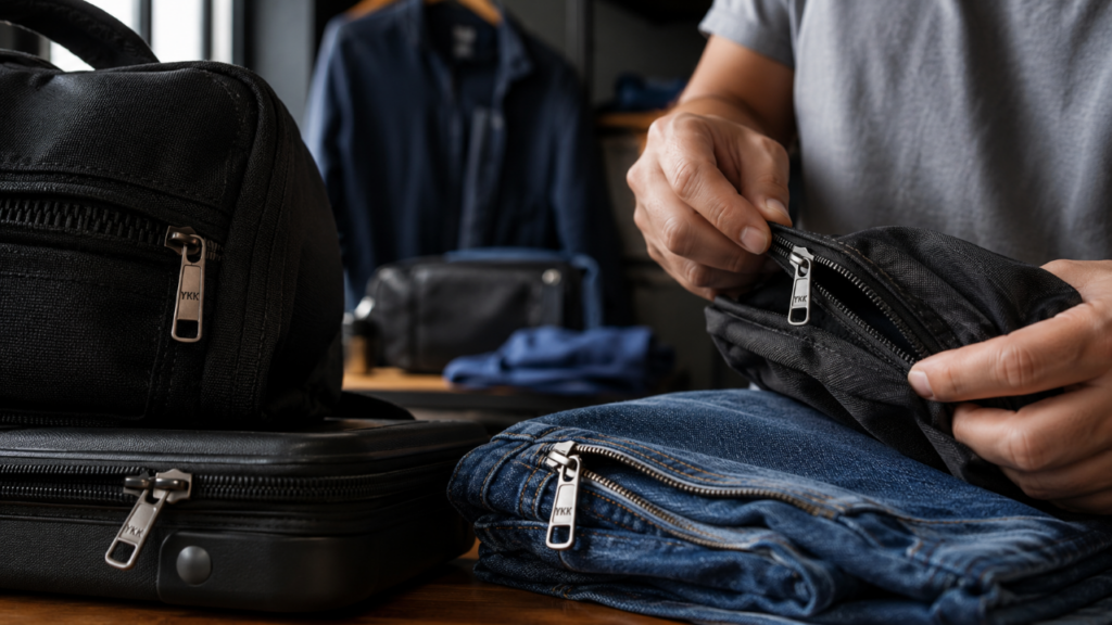 O que significa YKK no zíper das roupas e por que essas letras aparecem em quase tudo que você veste