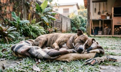 Pittie Coberta de Cicatrizes Emociona ao Mostrar Seu Doce Sorriso