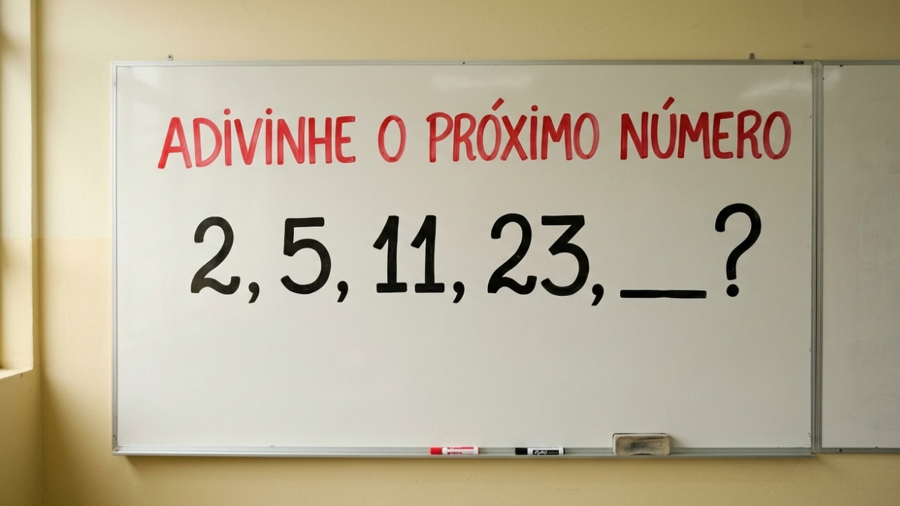 O teste do número que falta: 2, 5, 11, 23, ___? Faz a maioria errar e travar antes da resposta