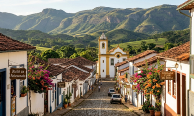 Um pequeno vilarejo histórico nas montanhas a 1.300 metros se destaca pela vida boa e sossegada