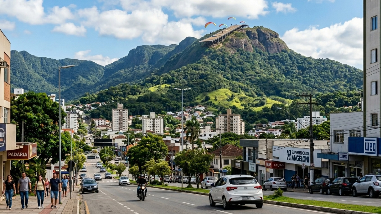 A “Manchester Catarinense” conquistou lugar entre as melhores do país graças à educação e qualidade de vida