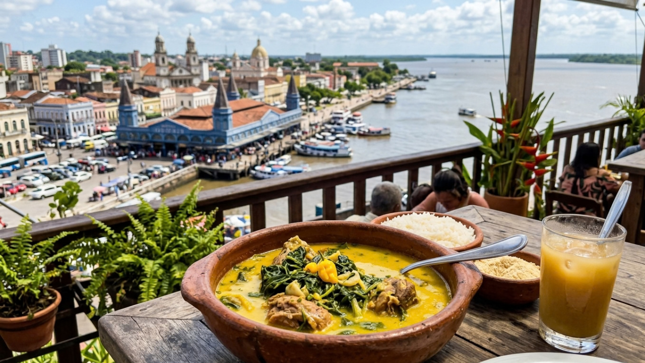 A “Cidade da Gastronomia” é perfeita para provar Pato no tucupi, sabores amazônicos únicos e o maior mercado da América Latina