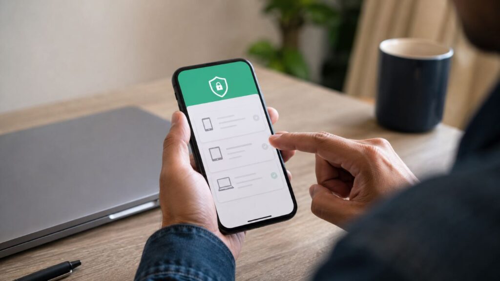 Revisar dispositivos conectados ajuda a proteger suas conversas