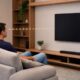 A altura da TV deve seguir os olhos de quem assiste sentado