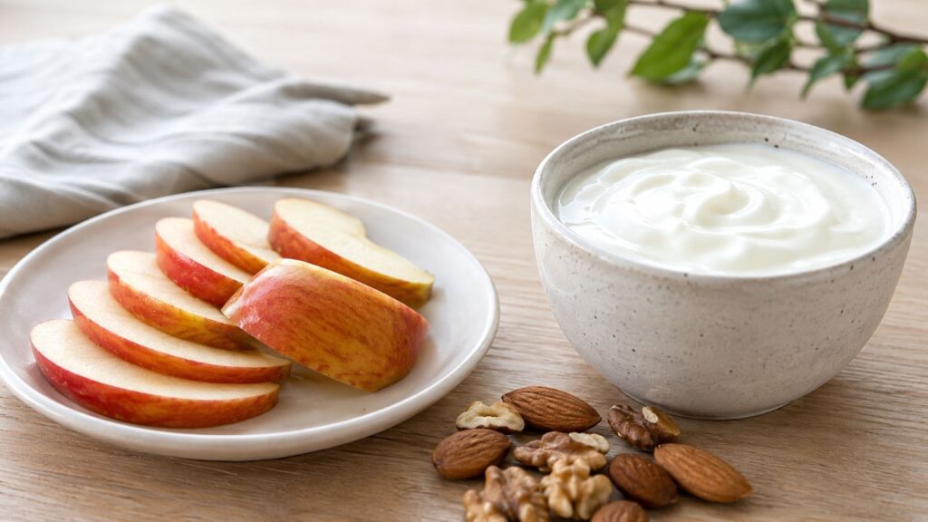 Combinar maçã com proteína ou gordura boa pode ajudar a tornar a absorção dos carboidratos mais gradual**