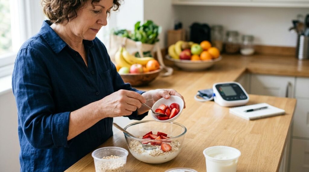 Combinar morango com aveia e iogurte deixa o lanche mais equilibrado