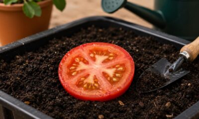 Uma rodela de tomate pode iniciar várias mudas em casa