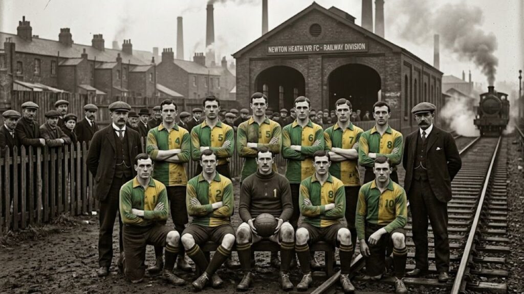 O Manchester United nasceu como Newton Heath, time formado por trabalhadores ferroviários antes da mudança de nome em 1902