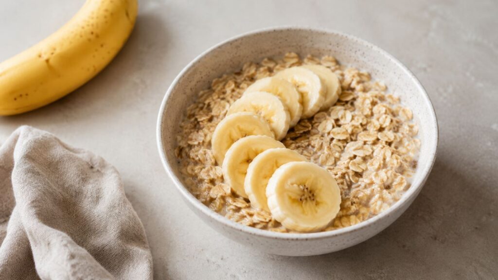 Combinar banana com aveia aumenta a saciedade e facilita a inclusão da fruta na rotina saudável