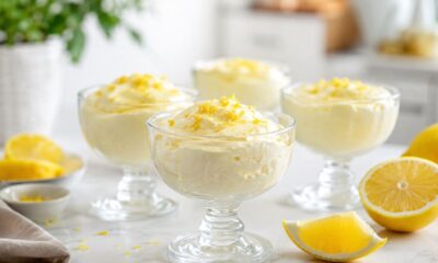 Mousse de limão feita com 3 ingredientes entrega cremosidade e frescor em poucos minutos