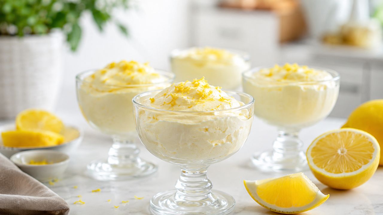 Mousse de limão feita com 3 ingredientes entrega cremosidade e frescor em poucos minutos
