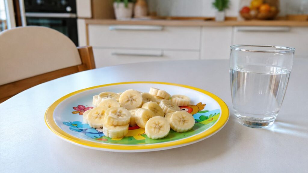 Banana é uma fruta prática, macia e fácil de incluir na alimentação de crianças de 2 a 3 anos