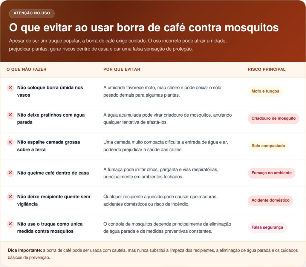 Não jogue fora a borra do café: esse uso simples pode ajudar a manter mosquitos longe de casa