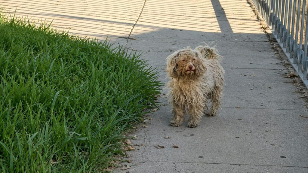 Cão de rua com pelos emaranhados ganha nova aparência após ser resgatado