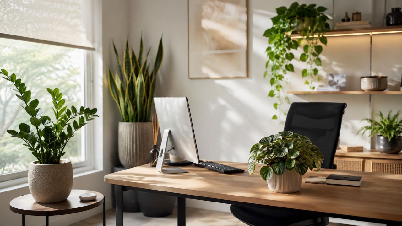 Plantas certas deixam o escritório mais bonito sem dar trabalho