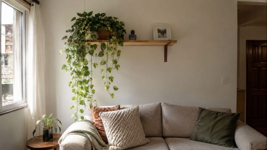 Escolher o lugar certo faz a planta preencher vazios e valorizar a decoração