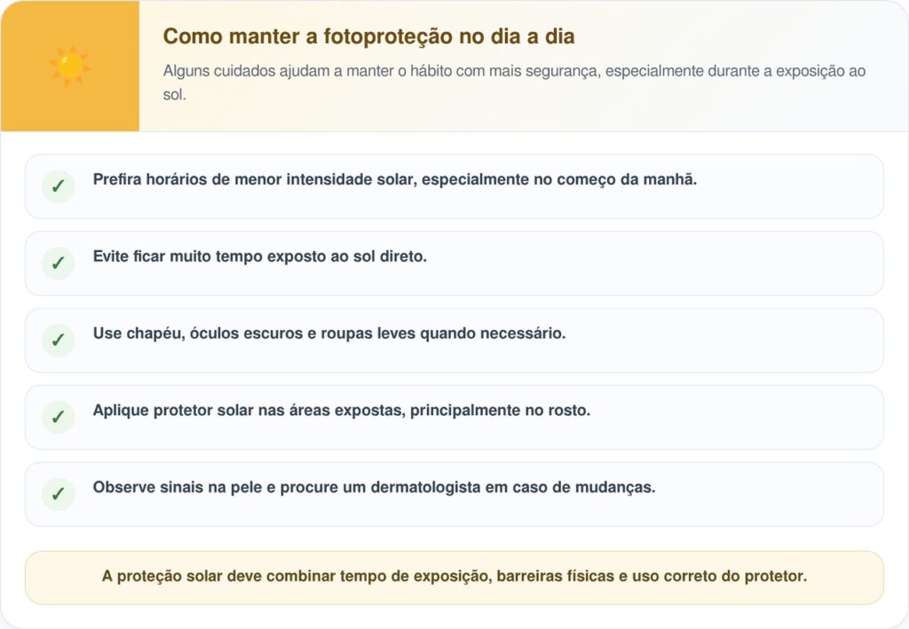 Tomar sol pela manhã: por que pode ajudar na rotina e quais cuidados são essenciais