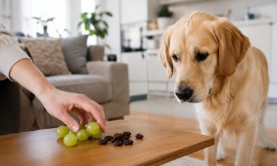Uvas e passas podem causar intoxicação grave e lesão renal aguda em cães