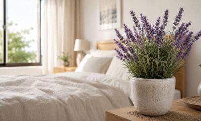 Lavanda deixa o quarto mais acolhedor com perfume suave