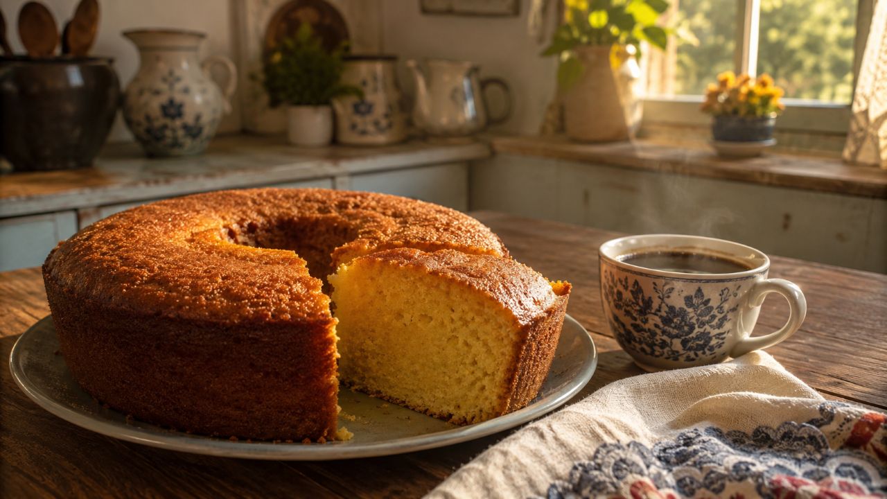 O bolo de fubá que traz cheiro de casa de avó