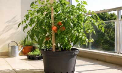 O vaso certo pode transformar a varanda em uma pequena horta